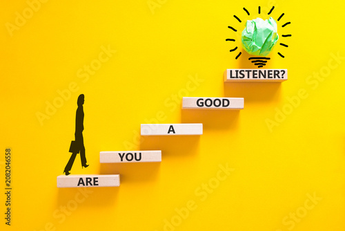 Foto Are you a good listener symbol
