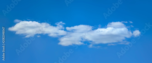 Photography Natural scenery background blue sky with bright white clouds and clear