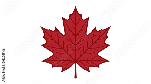 Foto Red Maple Leaf Symbol of Canada.