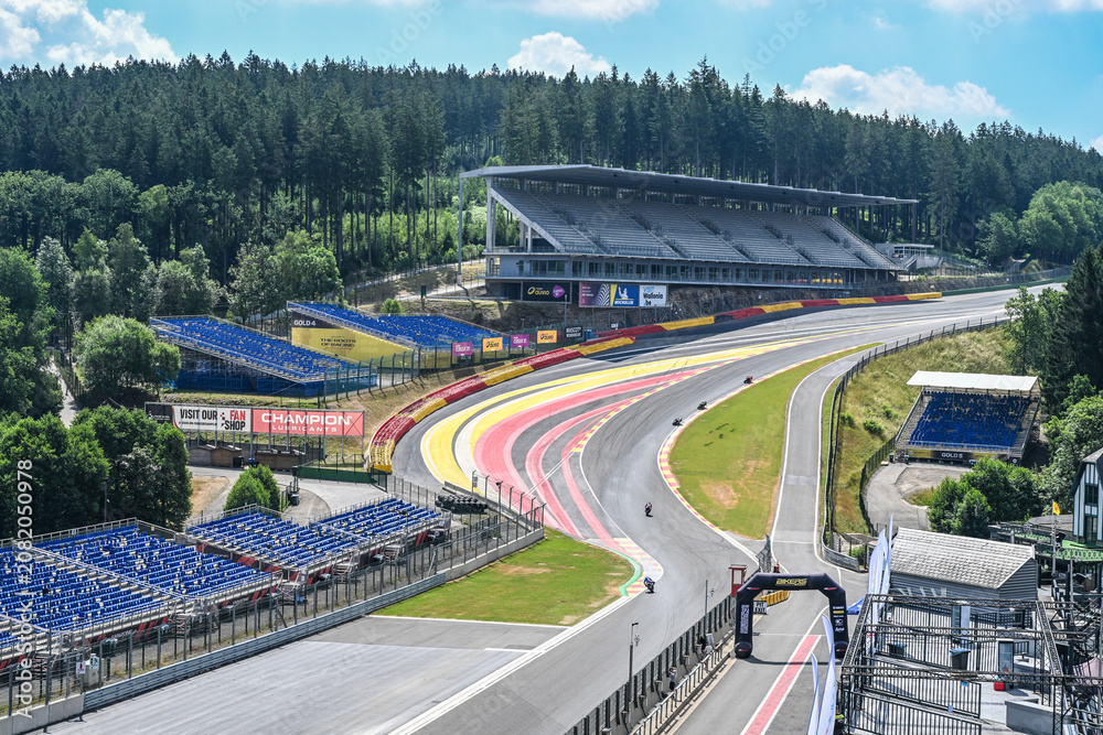 Obraz premium Belgique Wallonie circuit Spa Francorchamps