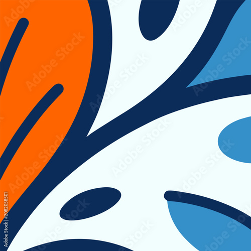 Vibrant abstract design with swirling shapes and bold colors, modern artistic pattern with dynamic lines and geometric forms