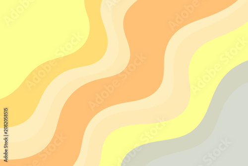 Vibrant wavy lines in yellow orange and gray colors pattern Backgrounds Textures