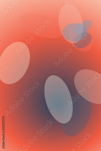 Abstract bokeh background with colorful overlapping circles