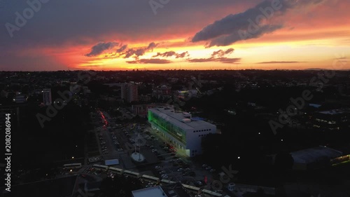 Palácio Iguaçu em Curitiba durante o Por do Sol