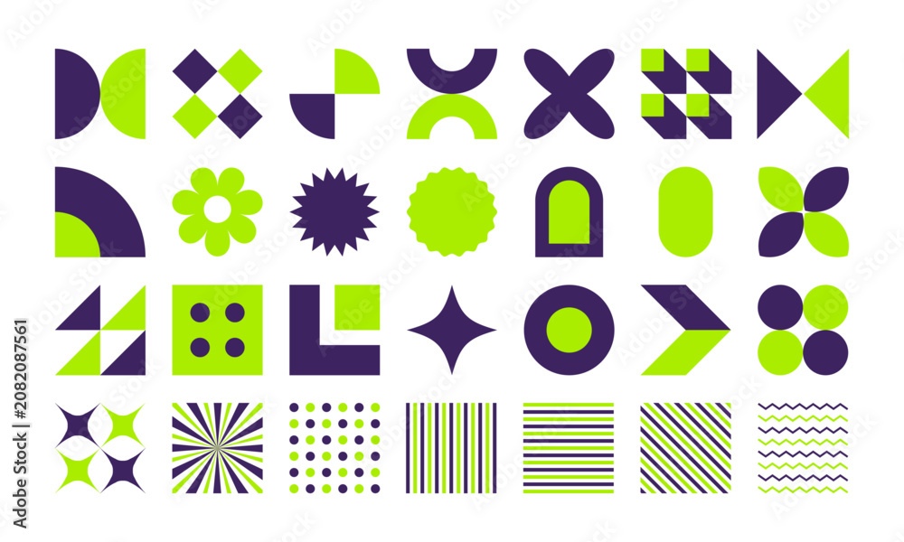 Obraz premium Geometric retro design