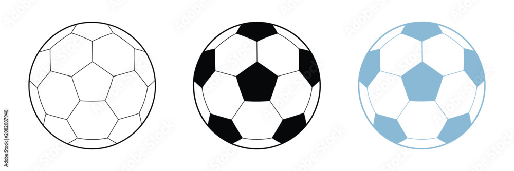Naklejka premium Football, icon isolated on transparent background, sport game symbol, kick ball, athletic team, competition, league, match, player, championship, tournament, goal, field, outline vector illustration.