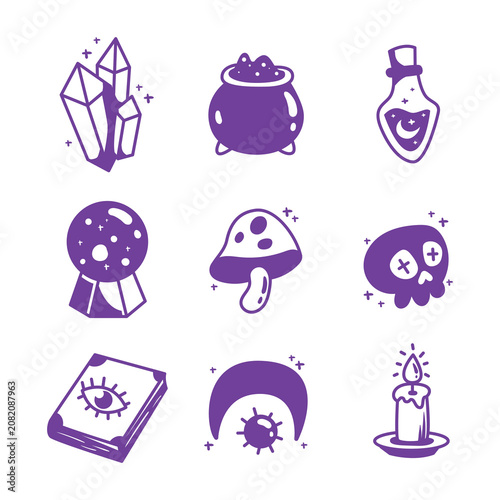 magic illustration set