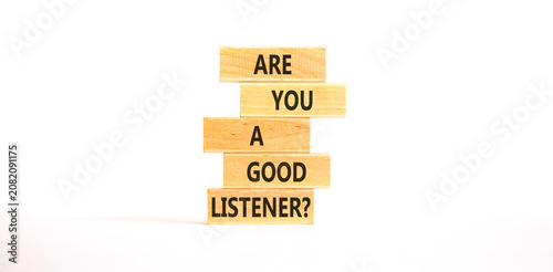 фотографія Are you a good listener symbol