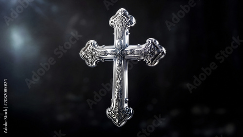 Floating Sterling Silver Cross