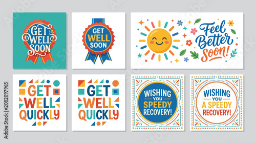 Fotografía Get well soon messages collection