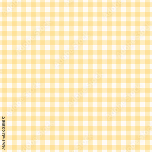 Seamless yellow tartan gingham pattern