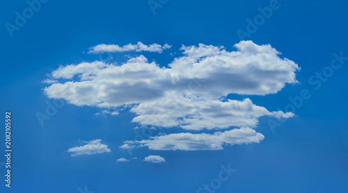 Photography One cloud on the blue sky