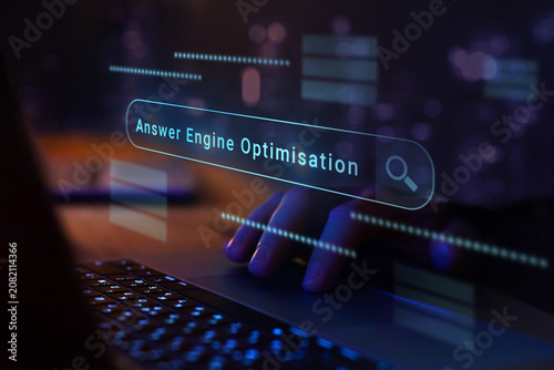 AEO Answer Engine Optimization Concept, AI Search