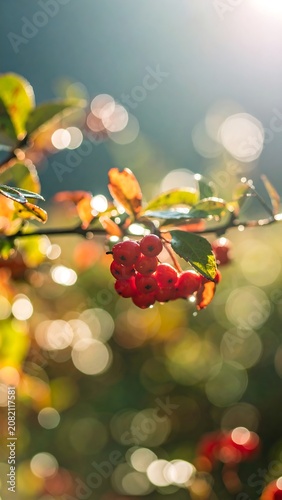 Close-up of berries and leaves