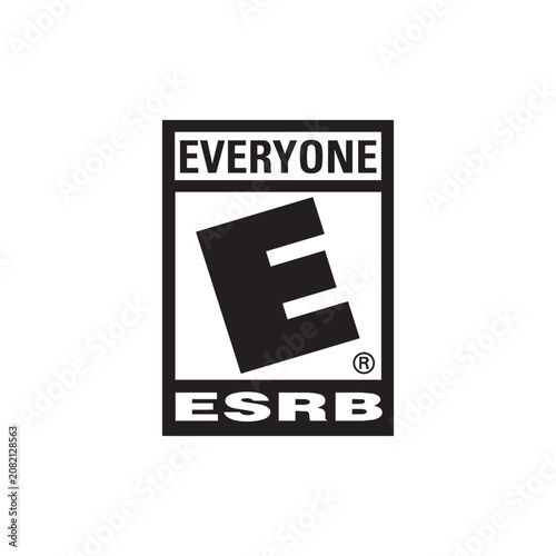 ESRB everyone rating icon for video game classification
