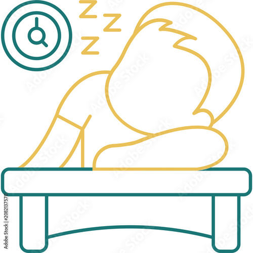 Cuadro en lienzo Nap Time Icon