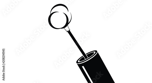Photos Dynamite Stick With Fuse Silhouette explosive detonator
