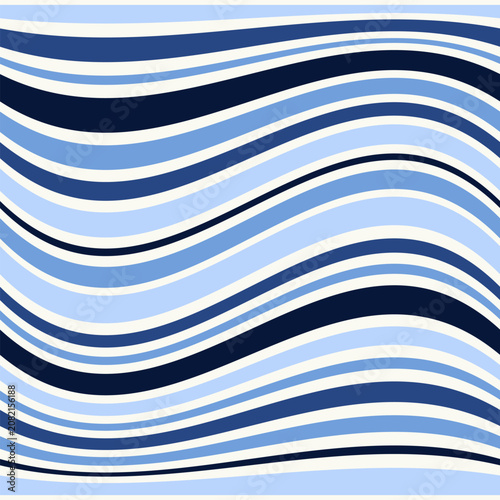 Modern Geometric Wavy Stripe Repeat Background