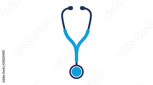 Modern stethoscope icon representing digital healthcare services and medical technology