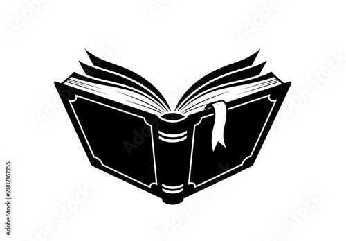 Cuadro en lienzo Open Book Illustration.