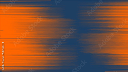 Abstract Orange and Navy Horizontal Speed Lines Background with Digital Motion Effect 