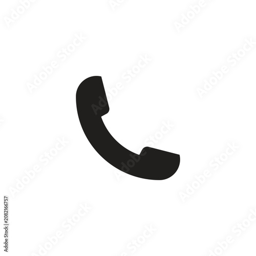 Canvastavla PrintCall icon silhouette, business hotline communication and default smartphone