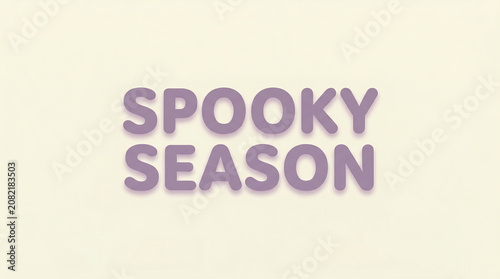 Spooky season purple block text background