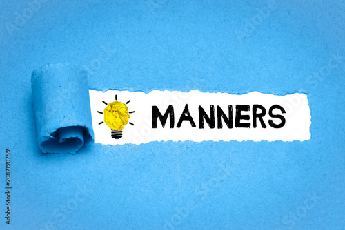 Bild auf Leinwand Manners