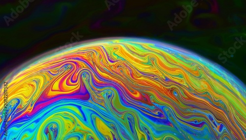 Rainbow Colors Created By Soap Bubble Or Oil Makes Can Use For Background