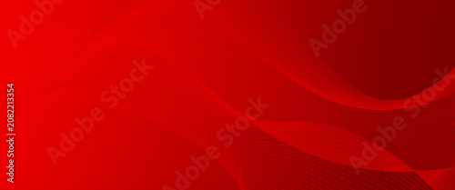 minimalist wavy lines background. abstract red background with wavy line.