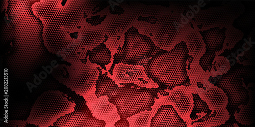 Abstract red halftone wave background with flowing dotted gradient, warm modern texture