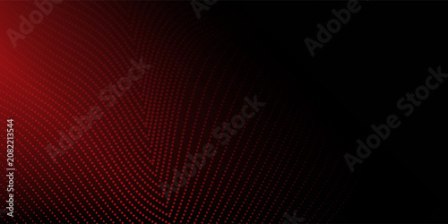 Black background and red ball