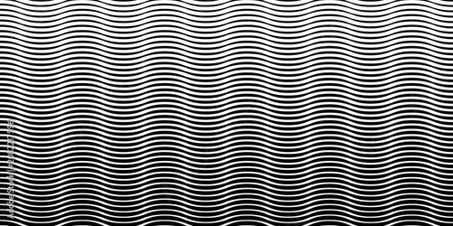Schilderij op canvas Wave line pattern with halftone fade gradient