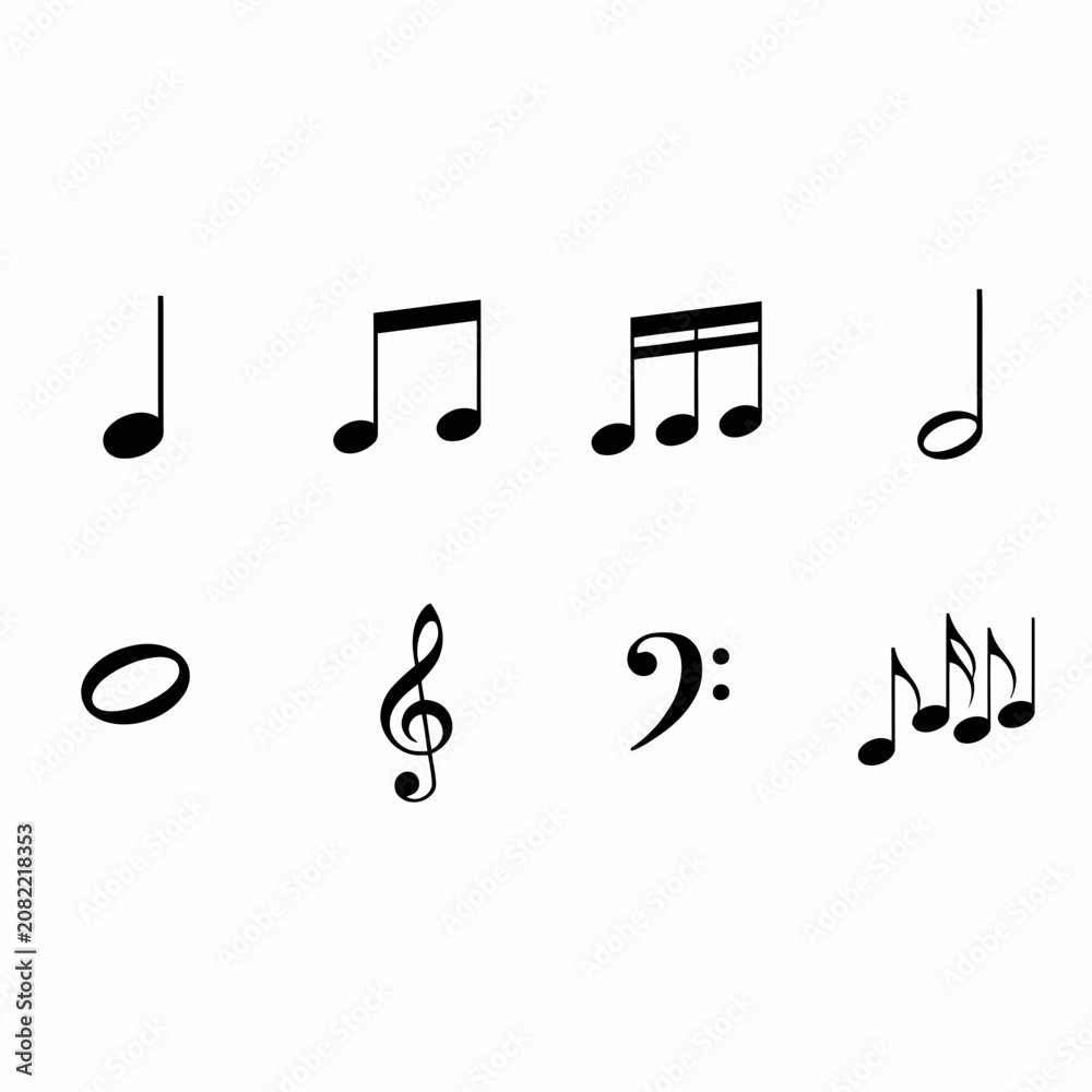 Fototapeta premium music notes vector