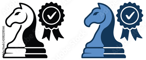 Foto Validation Icon Set with Outline Flat Filled and Line Styles Representing Verifi