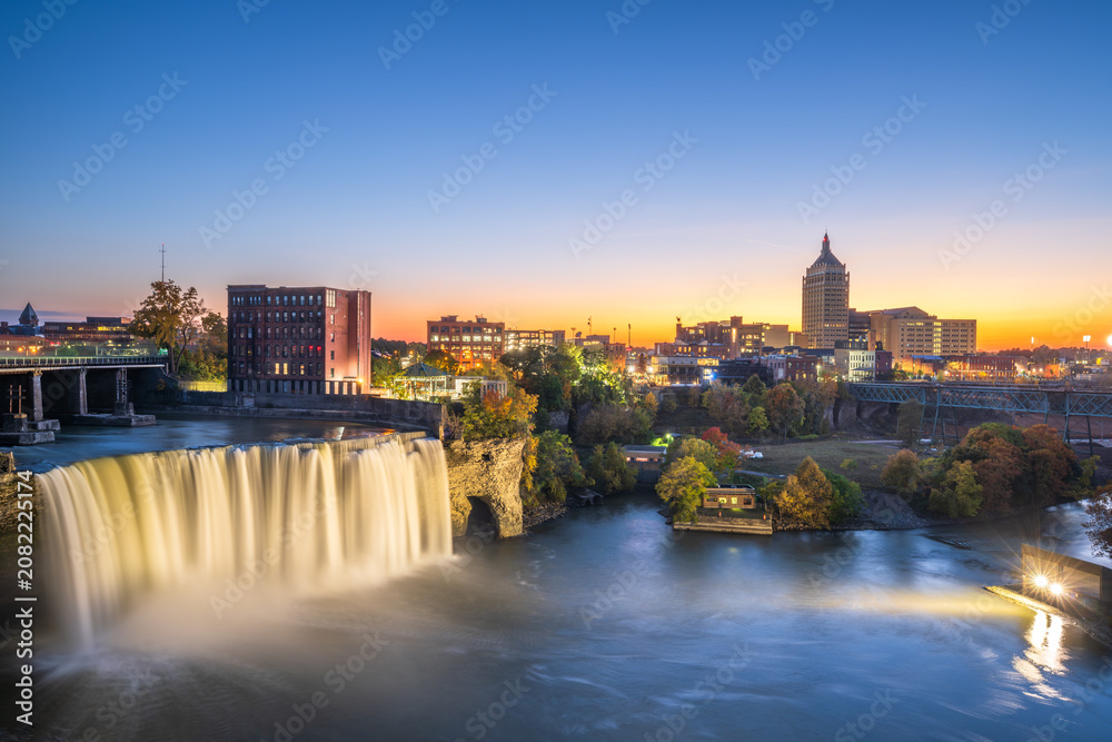 Fototapeta premium Rochester, New York, USA Downtown Skylne