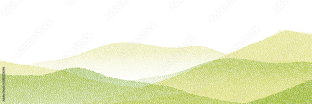Fototapeta premium Abstract aerial farmland pattern with green agricultural landscape.