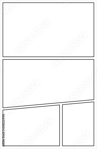 Blank Comic Book Storyboard Grid Templates Collection