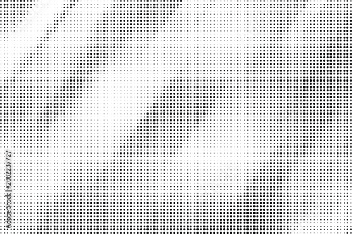 Black and white halftone dots pattern background isolated on transparent background, Vector, illustration