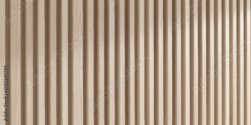 Natural Pine Wood Paneling Background with Vertical Slats Rustic Interior Wall Texture.	