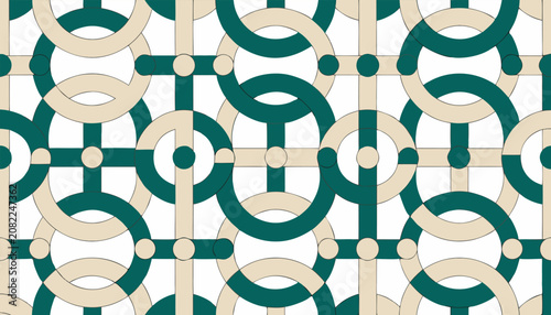 Seamless vector pattern featuring a bold abstract topological design.eps
