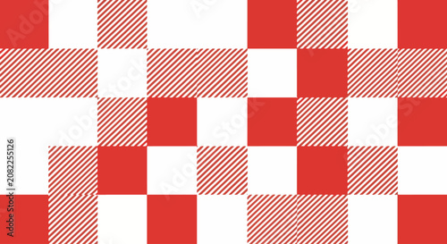 Fényképezés Abstract square pattern with minimal diagonal lines and coordinated pastel color