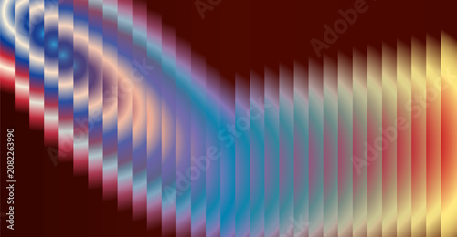abstract colorful gradient geometric stripes background with glowing circular light effect and modern futuristic design