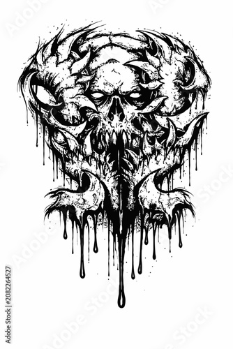 wolf tribal tattoo