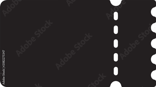 Tableau sur toile Silhouette icon of a ticket stub