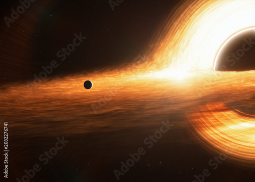 Фотография Black hole with accretion disk