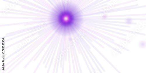 Radiant Purple Light Effect Bursting on a Transparent Background Overlay