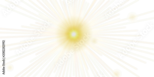 Glowing Light Burst Effect on Transparent Background with Soft Radiance