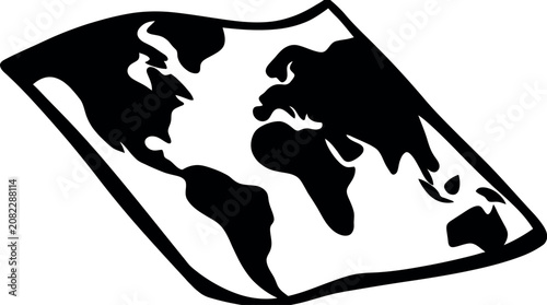 Animal Silhouette Icon of a Pig and Cow Faces Mirrored Inside a Black and White Shield Shape Featuring Emblem, Logo, Contrast