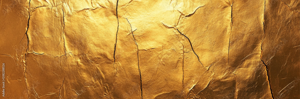 Fototapeta premium Premium Gold Cement Wall Background